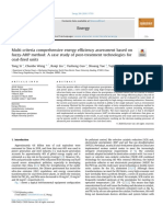 Multi-Criteria Comprehensive Energy Efficiency Assessment Based On fuzzy-AHP Method Case Study of Post-Treatment Technologies For Coal-Fired Units
