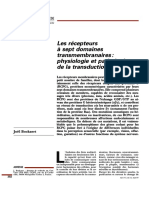 Les Récepteurs Sept Domaines Transmembranaires: Physiologie Et Pathologie de La Transduction