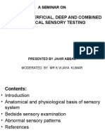 Bedside Superficial, Deep and Combined Cortical Sensory Testing