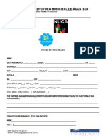 FICHA DE INSCRIÇÃO NUCAdh