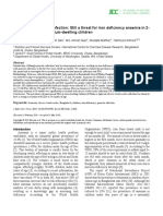 Ascaris lumbricoidesinfection Still a threat for iron deficiency anaemia in 2-year-old Bangladeshi slum-dwelling children