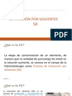 Proceso de extracción por solventes (SX) - separación y concentración de metales