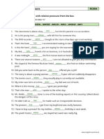 Relative Pronouns - PDF Grammar Worksheet - RC004