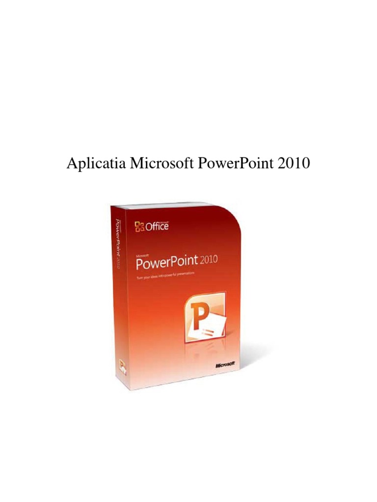 Suport de Curs PowerPoint 2010 | PDF