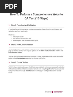 How To Perform A Comprehensive Website QA Test (10 Steps) : Step 1: Form Input and Validation