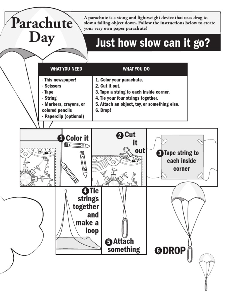 Create Your Own Paper Parachute | PDF