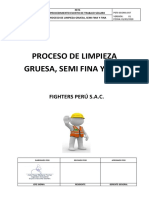 7. Procedimiento de Limpieza Gruesa, Semi Fina y Fina Fighters Perú Sac