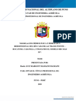 Modelación hidrológica e hidráulica bidimensional del río Cabanillas