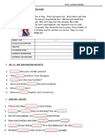 Read The Text and Complete The Chart: Class 3 - 2Nd Year Prof. Aldana Merino