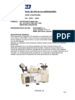 Silfab N33V Manual de Uso Aspiradores n33