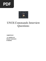 UNIX Commands Interview Questions: Submitted by M Shuresh Be Project Associate Iit Madras