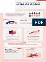 Infografía Álbum de Recortes Datos Collage Rosa y Azul