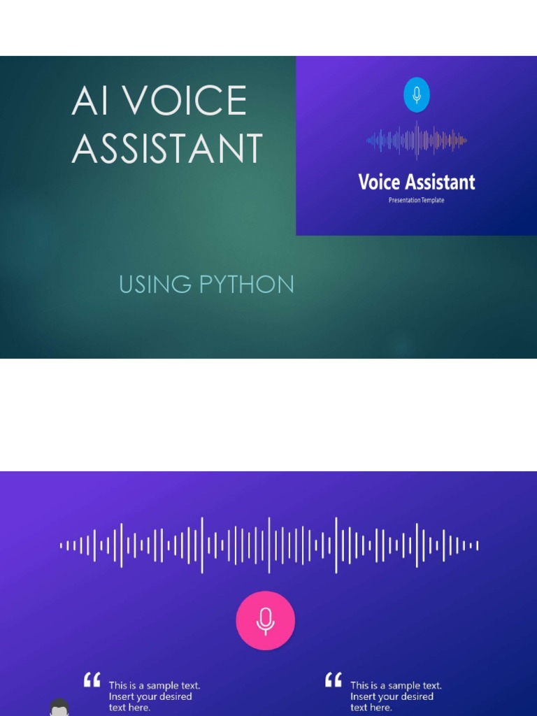 AI Voice Assistant Development in Python | PDF