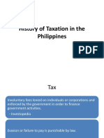 History of Taxation in the Philippines