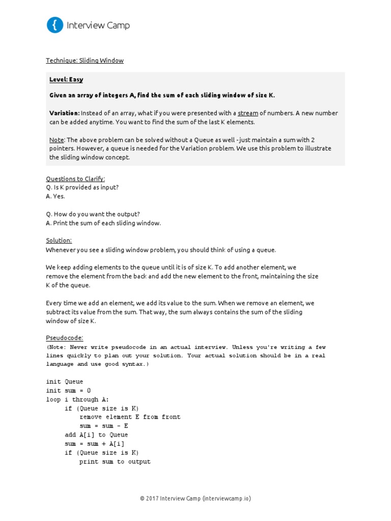 Sliding Window PDF Queue (Abstract Data Type) Programming Paradigms