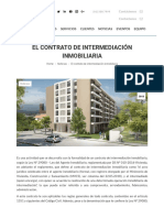 El Contrato de Intermediación Inmobiliaria: Inicio Nosotros Servicios Clientes Noticias Eventos Equipo