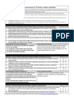 Self-Assessment of Teacher Leader Qualities