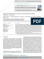 Numerical Evaluation of New Austrian Tunneling Method Excavation Sequences - A Case Study 2020