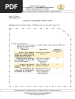 Teaching and Assessment of Grammar Activity