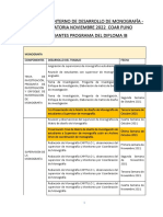 Calendario de Monografia