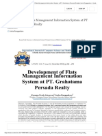 Development of Flats Management Information System at PT
