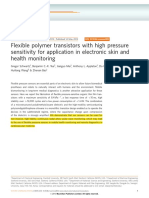 2013 Flexible Polymer Transistors With High Pressure Sensitivity for Application in Electronic Skin and Health Monitoring