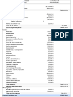 Planilla de Excel para Estado de Resultados