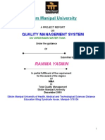 A Project Report On Quality Management System of Bardhaman Water Tank by Rani