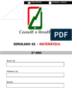 Simulado 01 - Matemática - 5º ano (Blog do Prof. Adonis) (1)