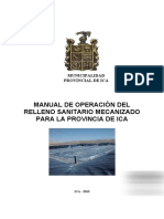 Manual de Operacion Relleno Sanitario Ica