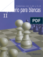 Sistemas Con 1d4 y 2c4 Repertorio para Blancas II