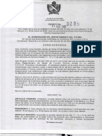 Decreto 0205 de 14 de Febrero de 2022