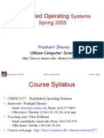 Distributed Operating: Systems Spring 2005