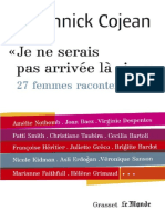 Je Ne Serais Pas Arrivée Là Si 27 Femmes Racontent by Cojean Annick (Cojean Annick)