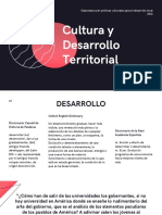 Cultura y Desarrollo Territorial