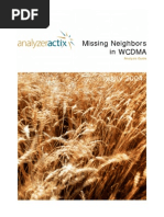 Missing Neighbors in WCDMA Analysis Guide