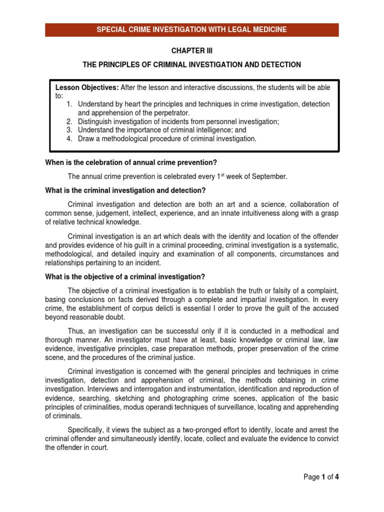 Chapter Iii | Download Free PDF | Police | Crime & Violence