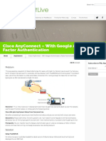 Cisco AnyConnect - With Google Authenticator 2 Factor Authentication - PeteNetLive