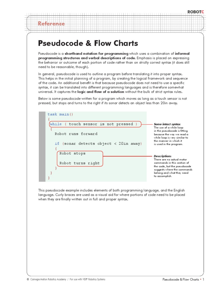 Pseudocode and Flowcharts | PDF | Syntax | Software Engineering