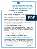 Mises Au Point Sur Le Serviteur Fidele Et Prudent Et Sur L'aigle Allemand - 1