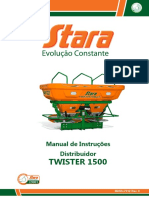 Manual de Instruções distribuidor TWISTER 1500