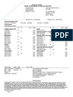 Academic Achievement Record (Accredited) State of Texas