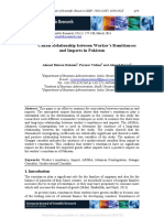 Causal Relationship Between Worker's Remittances and Imports in Pakistan