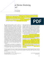 Can International Election Monitoring Harm Governance?: Alberto Simpser Daniela Donno