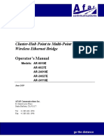 Cluster-Hub Point To Multi-Point Wireless Ethernet Bridge: Operator's Manual