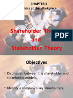 Shareholder Theory and Stakeholder Theory: Jennifer H J