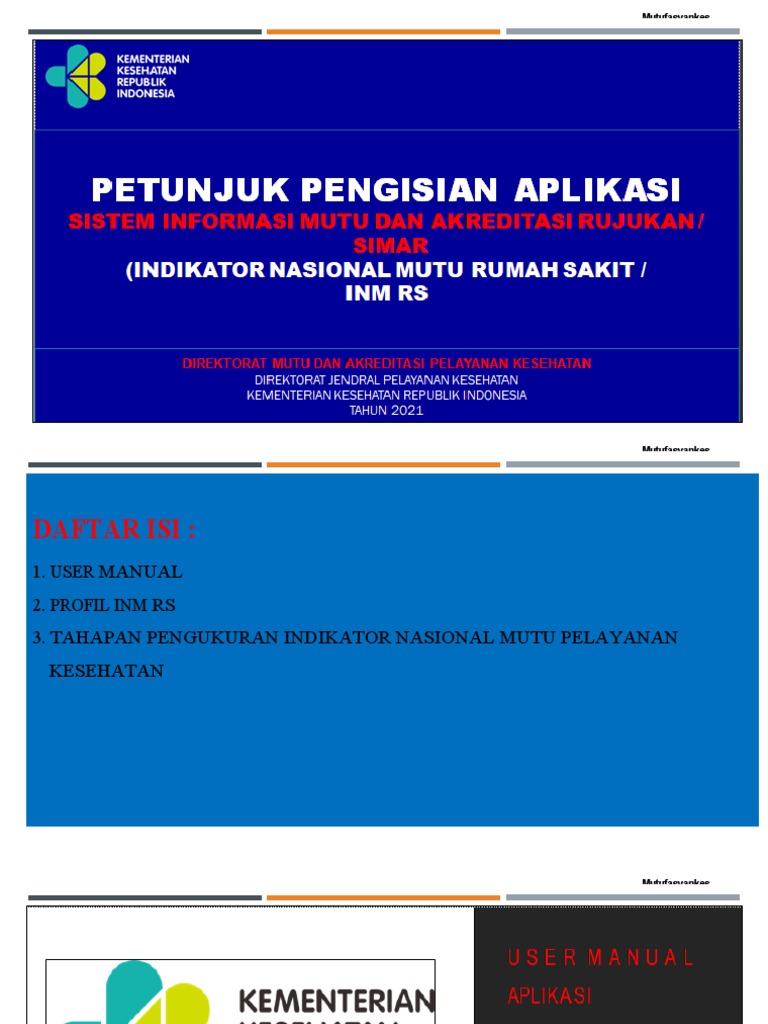 Indikator Mutu Pelayanan Kesehatan INM | PDF