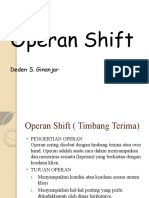 Operan Shift (Timbang Terima)