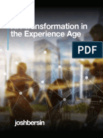 Human Resource Transformation in The Experience Age