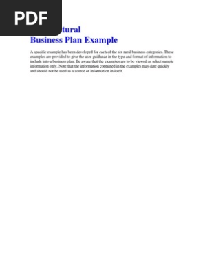 Sample Business Plan Horticulture Business